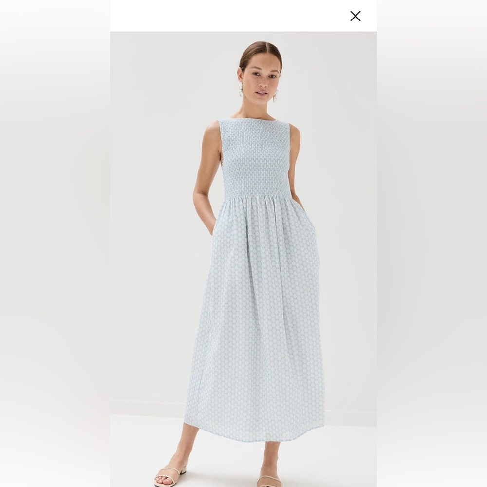 Hill House Cosima nap dress in blue size large NWT